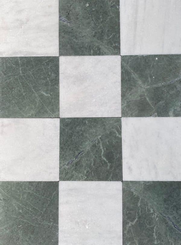 Checkerboard Pattern Marble Mosaic