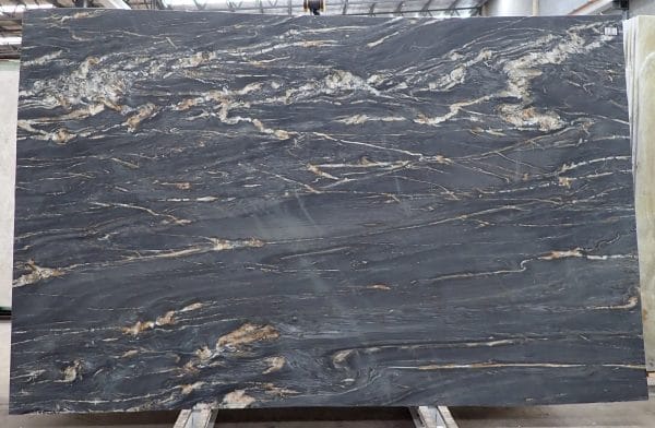 Cambrian Black Quartzite Leather 20mm Slabs Batch 1341B-3Q